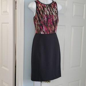 Pink and black dress